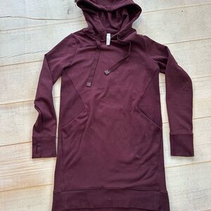 Athleta Burgundy Tunic Sweatshirt